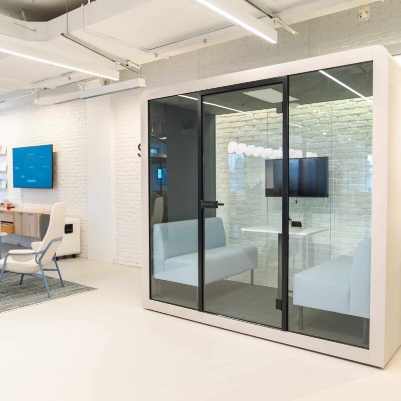 PodRent pod installed in a workspace