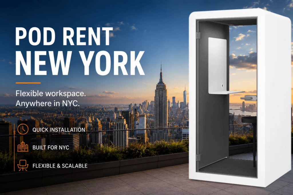 Soundproof Office Pods Now Available for Rent in New York